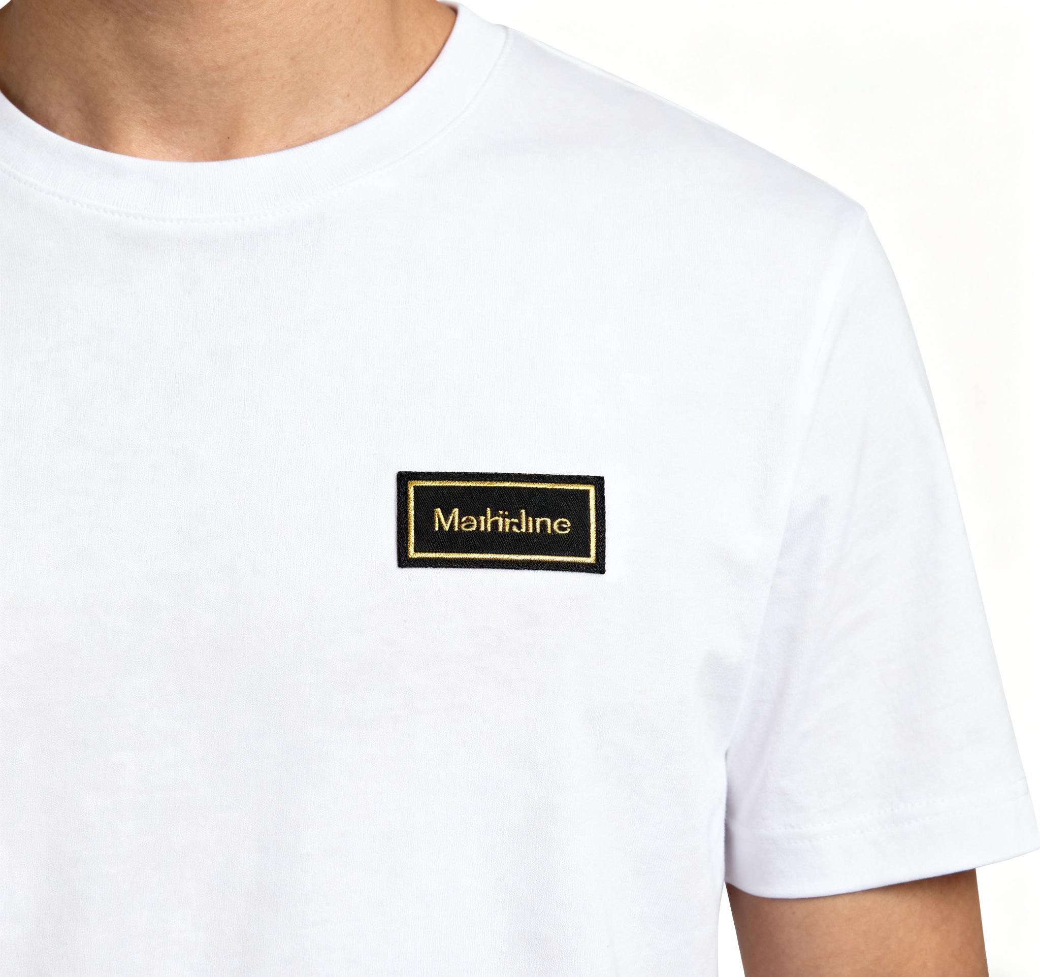 Printed brand label on modern apparel